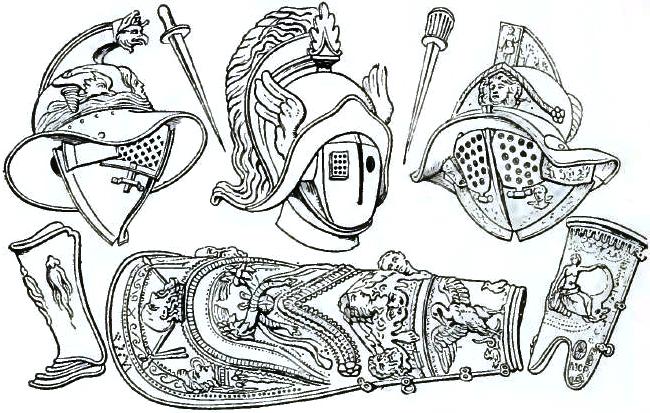 FIGURE 152. WEAPONS OF GLADIATORS