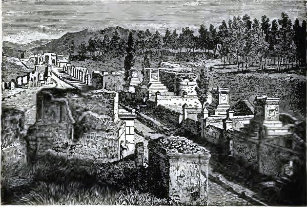 FIGURE 195. STREET OF TOMBS AT POMPEII