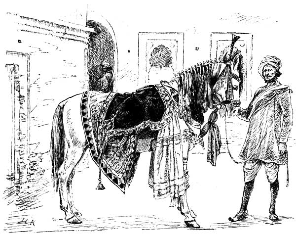 A PROCESSIONAL HORSE