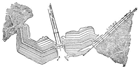 GATUN LAKE PLAN OF THE GATUN DAM AND LOCKS