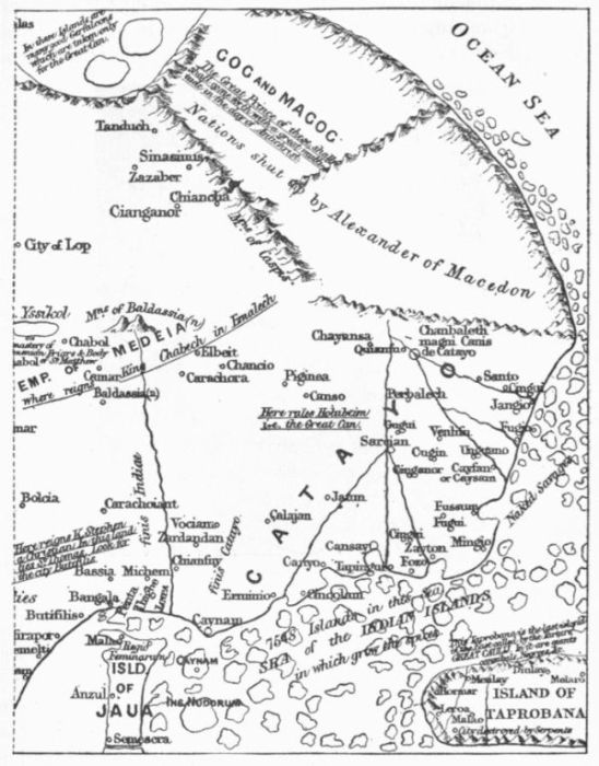 EASTERN ASIA, CATALAN MAP, 1375.