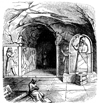 Fig. 58.—Entrance to one of the so-called Temples, Nimrud.