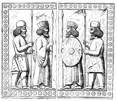 Fig. 92.—Relief from the Stairs of the Palace of Darius.