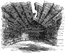 Fig. 135.—Interior of a Structure upon Mount Ocha, Eubœa.