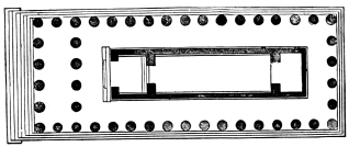 Fig. 143.—Plan of the Middle Temple upon the Acropolis of Selinous.