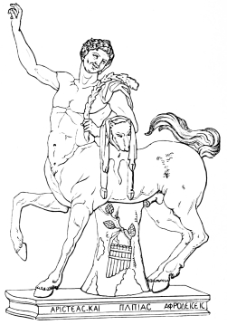 Fig. 245.—Capitoline Centaur of Aristeas and Papias. (Capitoline Museum.)