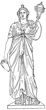 Fig. 296.—Statue of Isis. (Museum of Naples.)
