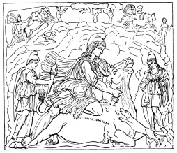 Fig. 297.—Relief of Mithras. (In the Louvre.)