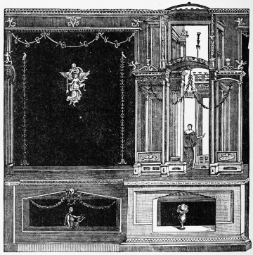 Fig. 310.—Wall-painting of Decorative Architecture, Pompeii.