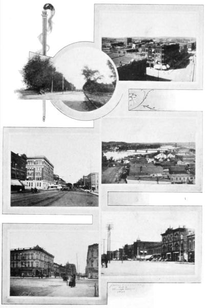 STREET VIEWS IN CEDAR RAPIDS, IN 1910