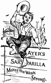 AYER’S SARSAPARILLA Makes the Weak Strong.