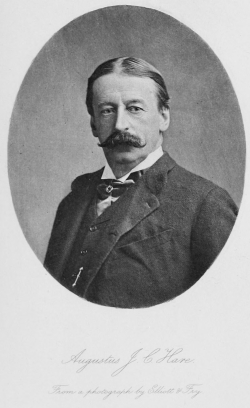 Augustus J C Hare  From a photograph by Elliott & Fry