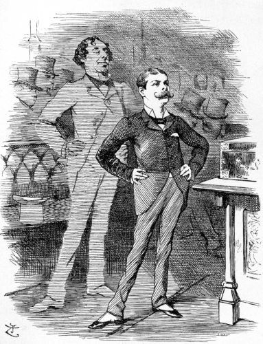 Reproduced by permission of the proprietors of ‘Punch.‘  THE GRAND YOUNG MAN.  Shade of ‘Dizzy,‘ loquitor:  You stand—at your age—where I stood after years Of waiting on Fortune and working on fools. Not forty! Unwearied by failures or fears. To him who can use them are ever the tools, But there’s an advantage you’ll scarce understand In having the tools ready shaped to your hand.  Punch, August 7, 1886.