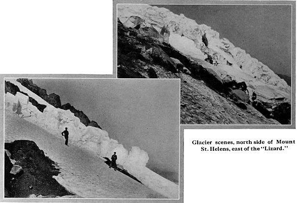 Glacier scenes, north side of Mount  St. Helens, east of the "Lizard."