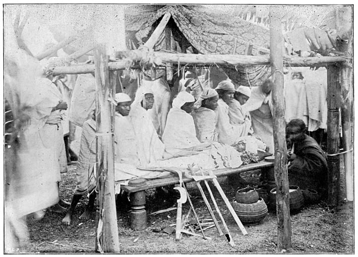 Badaga Funeral Car with the Corpse.