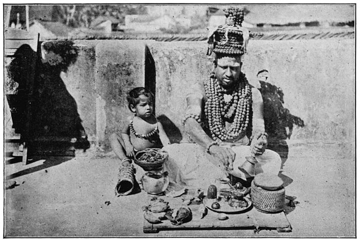 Smartha Brāhman (Brahacharnam) Doing Siva Worship.