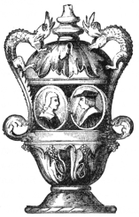 Fig. 284.—German Enamelled “Surprise” Vase. By Hirschvogel.