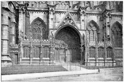 SOUTH-EAST PORCH, WITH THE CHANTRY-CHAPELS OF BISHOPS LONGLAND AND RUSSELL.