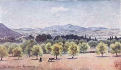 THE VIERZO  From Ponferrada, looking towards the Pass of Piedrafita.