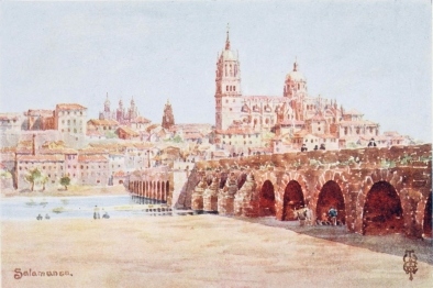 SALAMANCA  From the left bank of the Tormes.