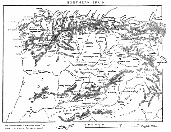 MAP NORTHERN SPAIN