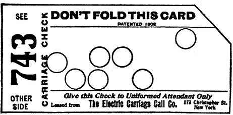 Carriage Check: The Electric Carriage Call Co.