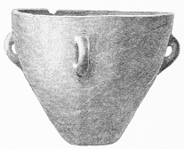 No. 41. A great mixing Vessel (κρατήρ), of Terra-cotta, with 4 Handles, about 1 ft. 5 in. high, and nearly 1 ft. 9 in. in diameter (7 M.). (See see p. 157, 262).