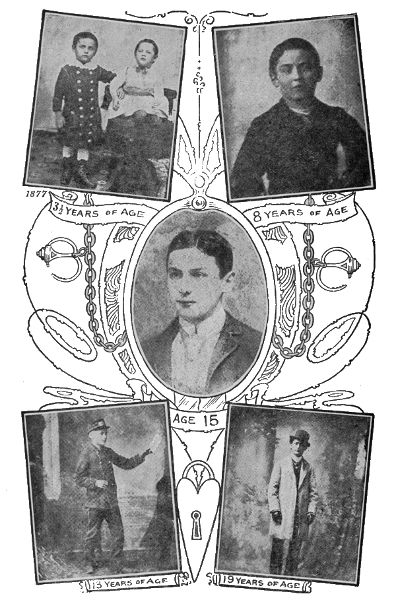HOUDINI AT DIFFERENT AGES OF HIS CAREER