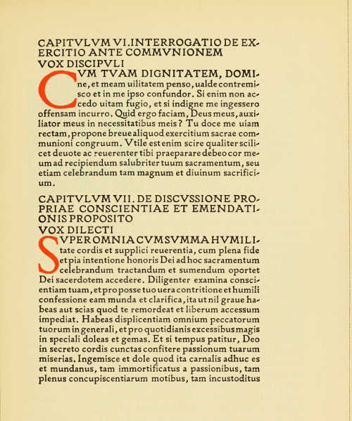 ABERDEEN UNIVERSITY PRESS: PAGE FROM THE 'DE IMITATIONE CHRISTI'