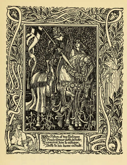 FULL-PAGE ILLUSTRATION BY WALTER CRANE FOR THE FIRST BOOK OF 'THE FAERIE QUEENE.'