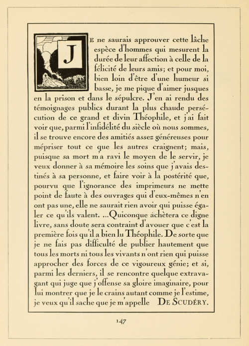 PAGE PRINTED IN “NICOLAS COCHIN” TYPE, ADAPTED AND CAST BY G. PEIGNOT ET FILS, PARIS