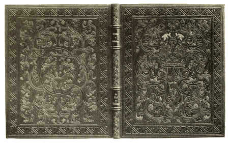 BOOKBINDING IN LEVANT MOROCCO, WITH INLAY AND TOOLING DESIGNED BY ADOLPHE GIRALDON, EXECUTED BY G. CANAPE