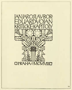 TITLE-PAGE DESIGNED BY J. BENDA. PUBLISHED BY HEJDA A TUČEK, PRAGUE