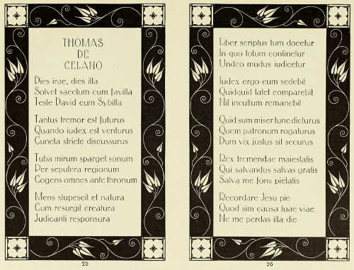 PAGES OF TYPE AND BORDER DESIGNED BY PROFESSOR C. O. CZESCHKA, CAST BY GENZSCH AND HEYSE, HAMBURG