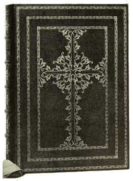 BOOKBINDING IN BLACK SHAGREEN, WITH EMBOSSED GOLD ORNAMENTATION DESIGNED BY RUDOLPH GEYER, EXECUTED BY ALBERT GÜNTHER