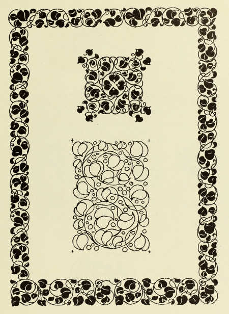 BORDER AND END-PAPER DESIGNS BY ALFRED KELLER. FOR L. STAAKMANN, LEIPZIG