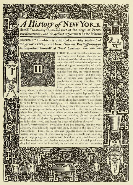 BORDER AND INITIAL LETTER DESIGNED BY WILL BRADLEY. FROM “THE CAMPBELL BOOK”