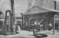 Fig. 22.—Deck of H.M.S. Agamemnon with Paying-out Apparatus.