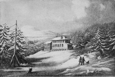 Fig. 30.—Newfoundland Telegraph Station, 1858.
