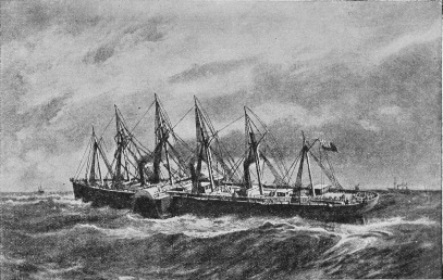 Fig. 35.—The Great Eastern at Sea.