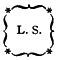 Small logo with L. S. in center