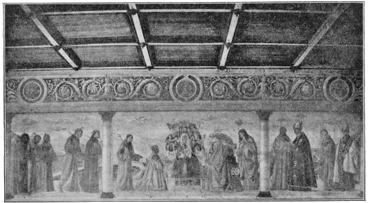 FRESCO BY DOMENICO MORONE IN THE LIBRARY OF S. BERNARDINO