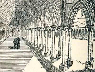 THE GALLERIES OF THE CLOISTER OF THE ABBEY OF MONT-SAINT-MICHEL (THIRTEENTH CENTURY)