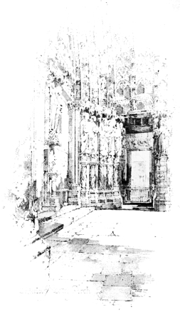 Interior North Porch. Facing Page 221.