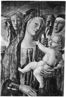 Madonna with Saints.  by Neroccio di Bartolommeo Landi.