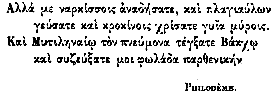 grec: PHILODÈME.