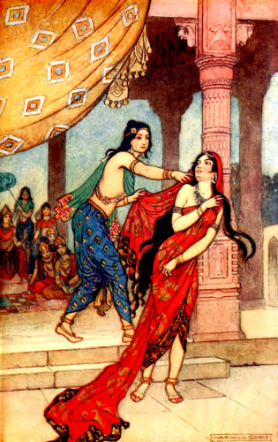 THE ORDEAL OF QUEEN DRAUPADI