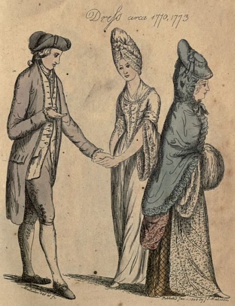 Dress circa 1770, 1773