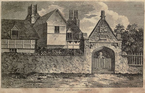 Brick gate, near Bromley