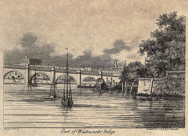 Part of Westminster bridge